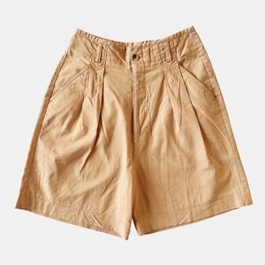 Separate Issue Vintage Peach Pleated High Waisted mom Shorts Womens Sz 2 26 90s